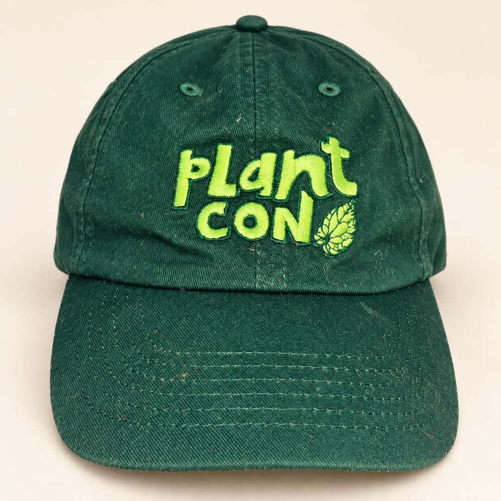Plant Con Baseball Cap Green Embroidered Hat